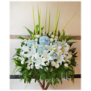 F45	帛事花籃連木腳架